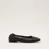 Flats^Phase Eight Elasticated Pump Black