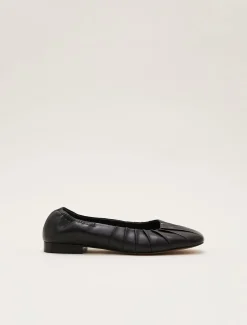 Flats^Phase Eight Elasticated Pump Black