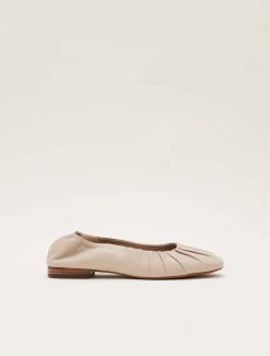 Flats^Phase Eight Elasticated Pump Neutral
