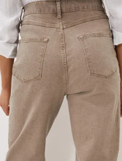 Trousers & Shorts^Phase Eight Eleyana Clay Dye Wide Leg Jean Grey