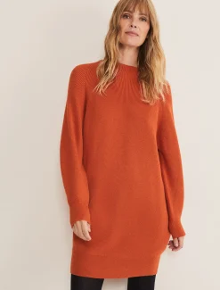 Dresses^Phase Eight Eliana Knitted Jumper Dress Orange