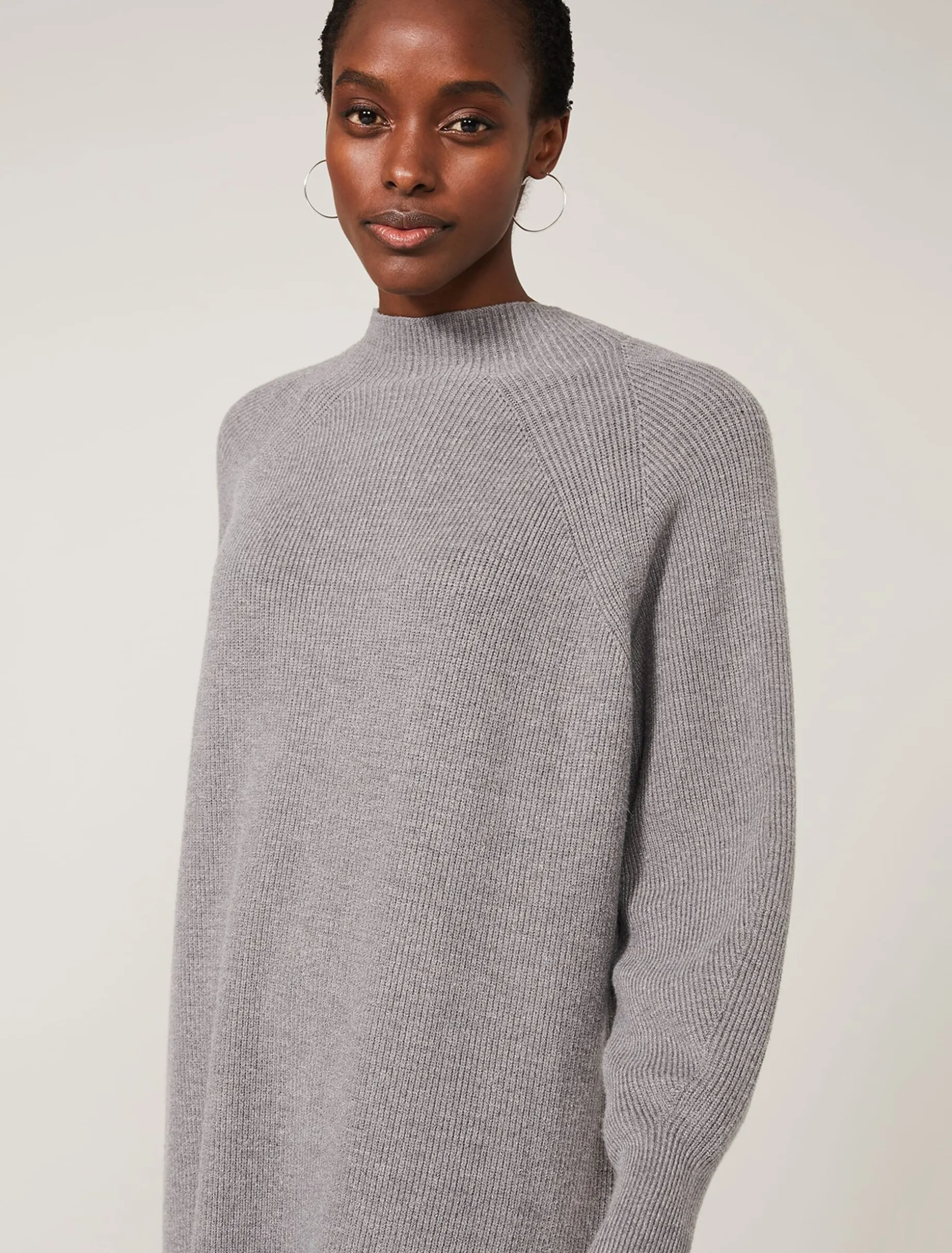 Dresses^Phase Eight Eliana Knitted Jumper Dress Grey