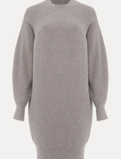 Dresses^Phase Eight Eliana Knitted Jumper Dress Grey
