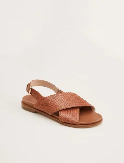 Sandals & Wedges^Phase Eight Elle Leather Crossover Sandals Tan