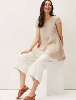 Sandals & Wedges^Phase Eight Elle Leather Crossover Sandals Tan