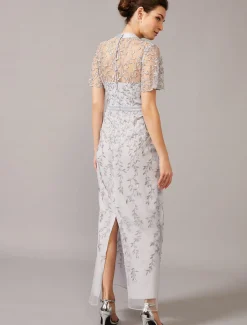 Dresses^Phase Eight Elsbeth Trailing Leaf Dress Mineral