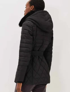 Coats^Phase Eight Elva Short Quilted Puffer Coat Black