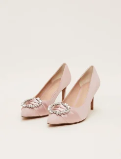 Occasion Shoes^Phase Eight Embellished Court Shoe Antique Rose