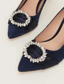 Occasion Shoes^Phase Eight Embellished Court Shoe Navy