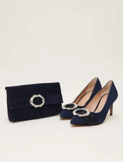 Occasion Shoes^Phase Eight Embellished Court Shoe Navy