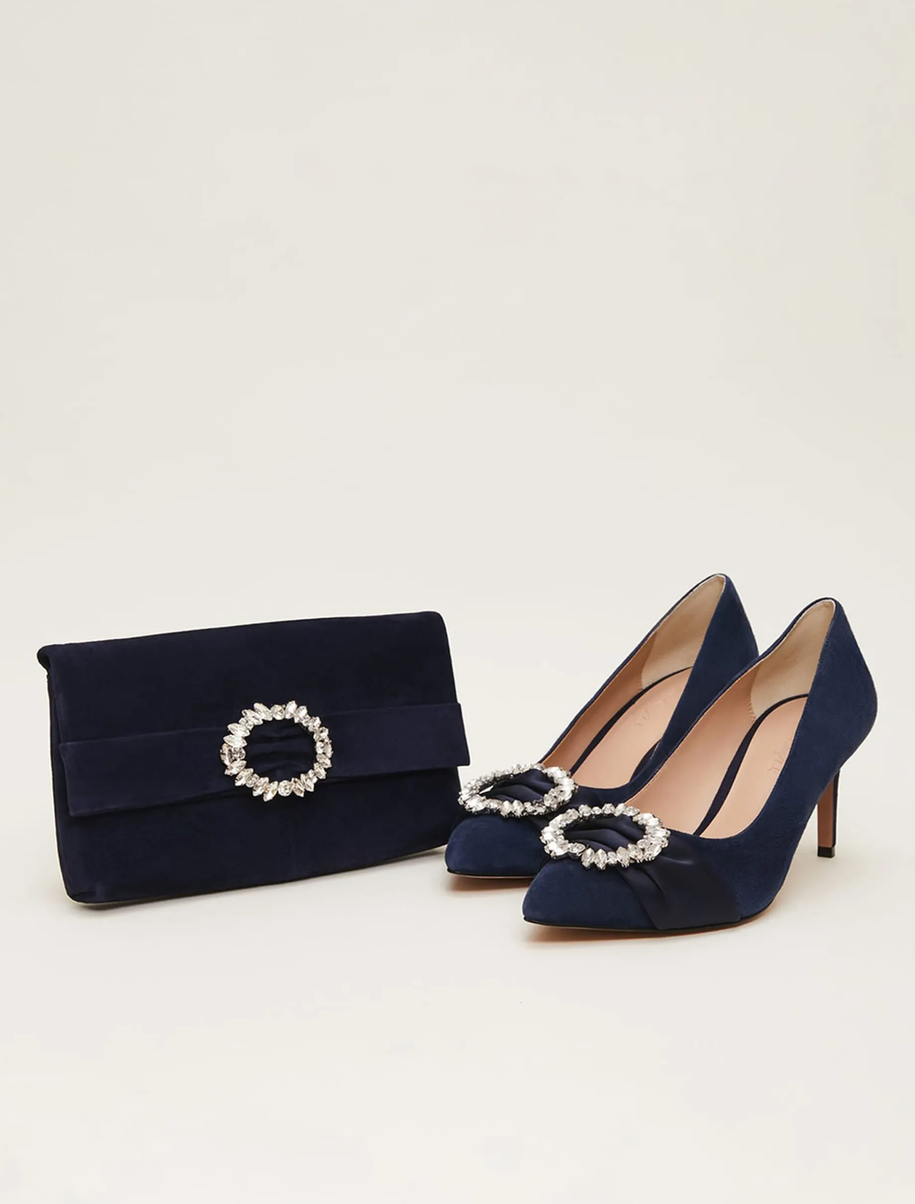 Occasion Shoes^Phase Eight Embellished Court Shoe Navy