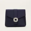 Bags^Phase Eight Embellished Envelope Clutch Bag Navy