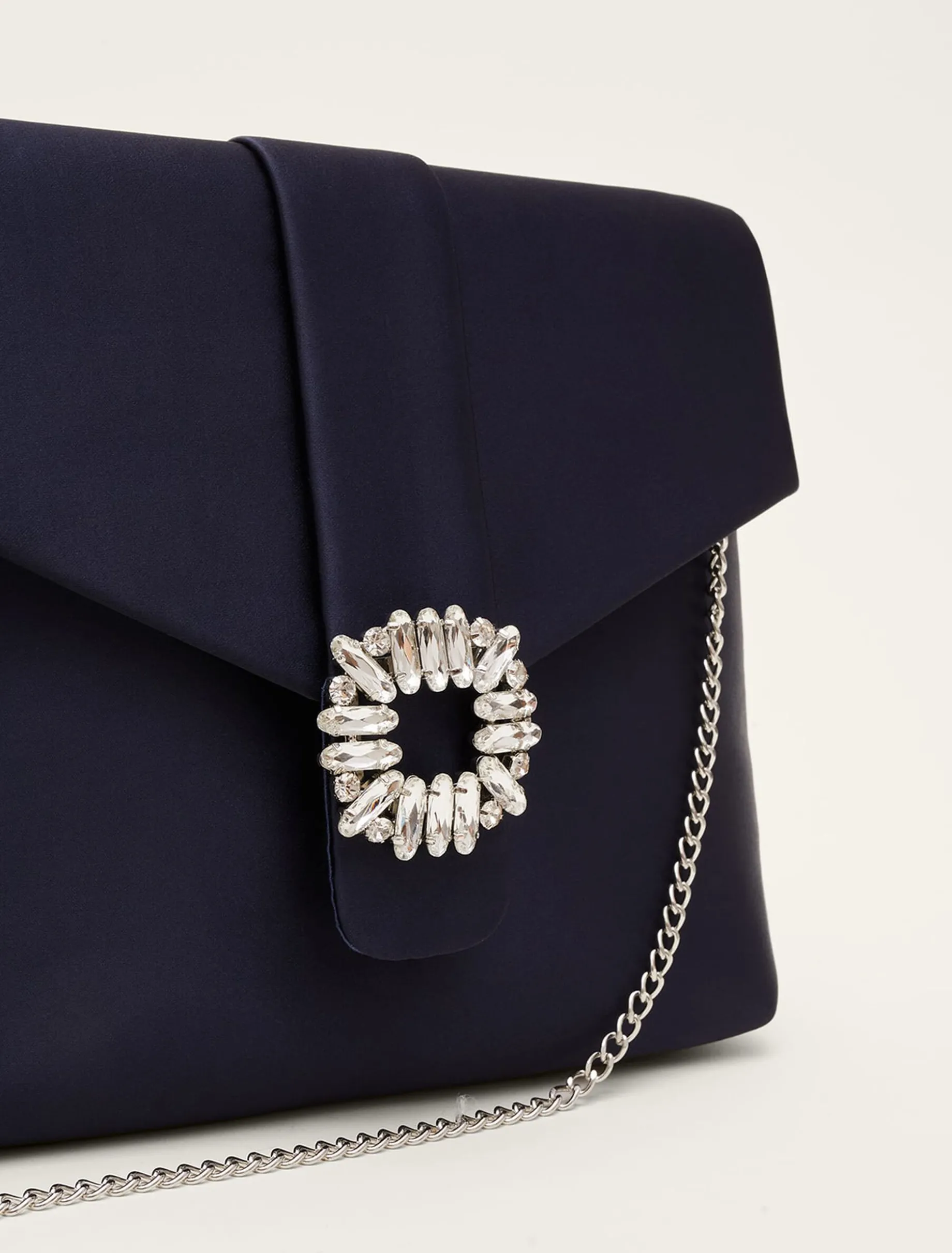 Bags^Phase Eight Embellished Envelope Clutch Bag Navy