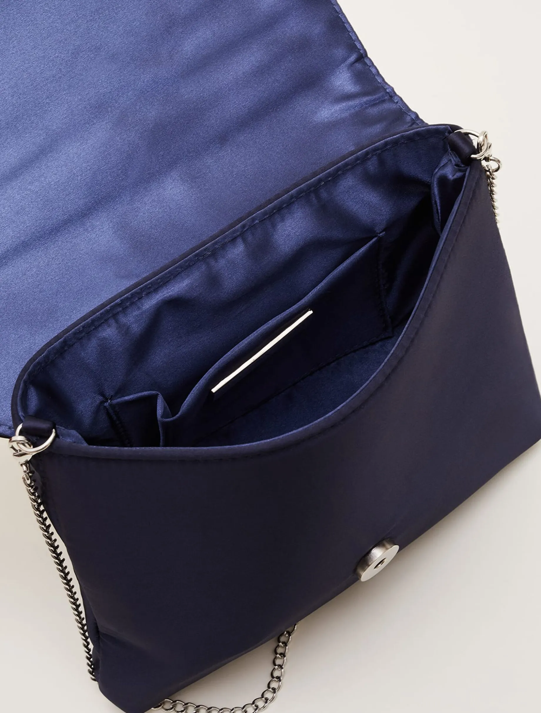 Bags^Phase Eight Embellished Envelope Clutch Bag Navy