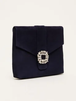 Bags^Phase Eight Embellished Front Bag Navy