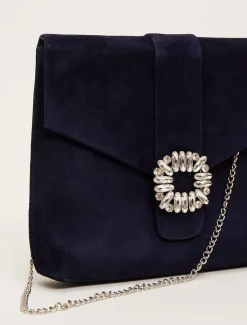 Bags^Phase Eight Embellished Front Bag Navy
