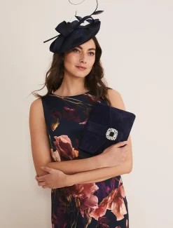 Bags^Phase Eight Embellished Front Bag Navy