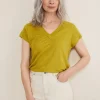 Tops & T-Shirts^Phase Eight Emera V Neck Top Lime