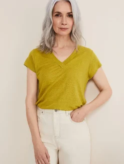 Tops & T-Shirts^Phase Eight Emera V Neck Top Lime