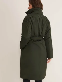 Coats^Phase Eight Erin Long Puffer Coat Bottle Green