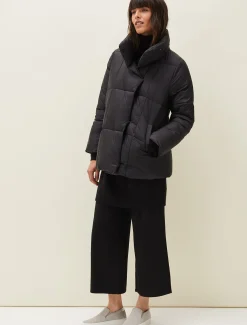 Coats^Phase Eight Eshima Short Puffer Coat Black