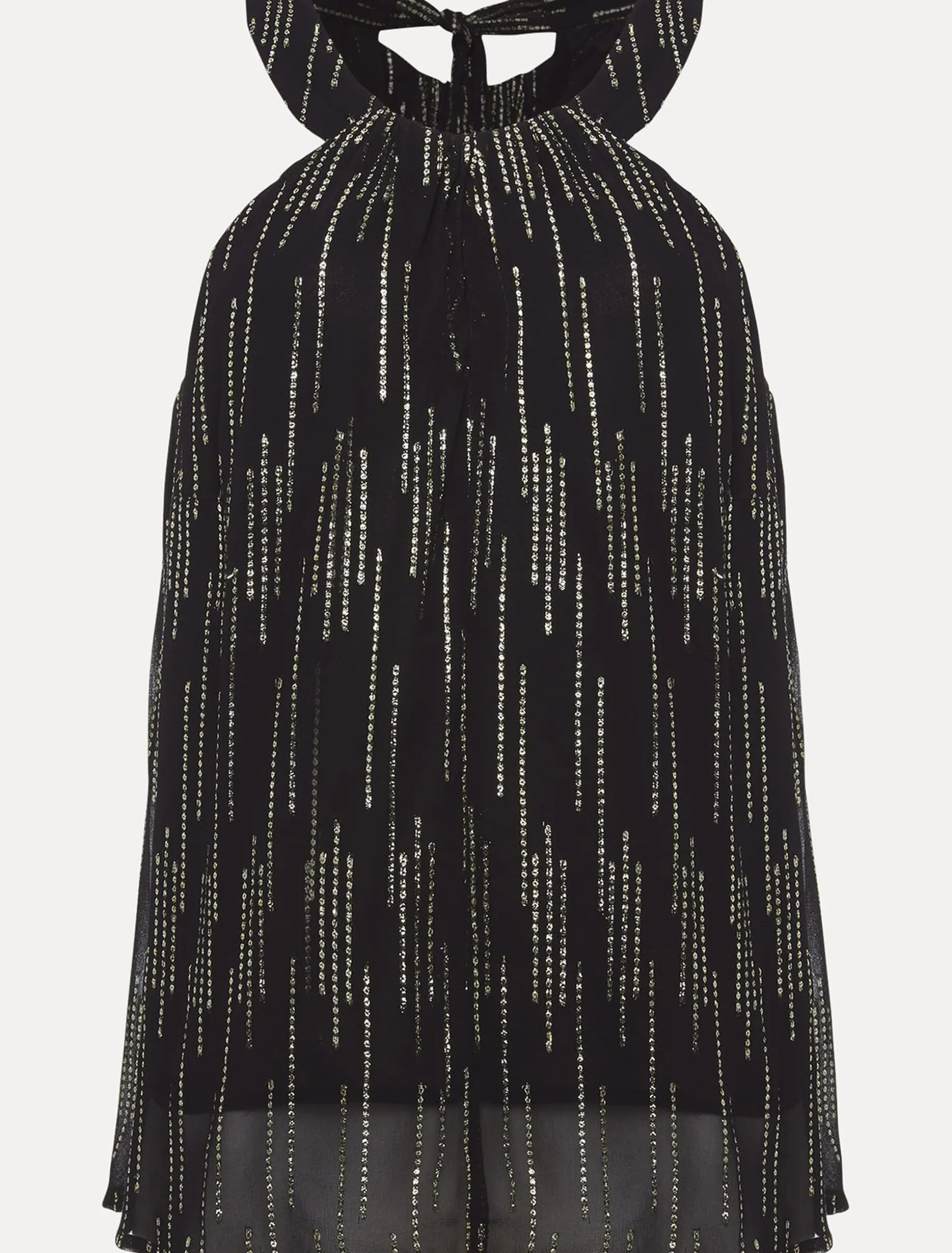 Tops & T-Shirts^Phase Eight Eula Lurex Halterneck Top Co-Ord Black/Gold