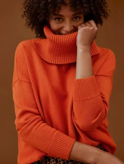 Knitwear^Phase Eight Eva Chunky Knit Orange
