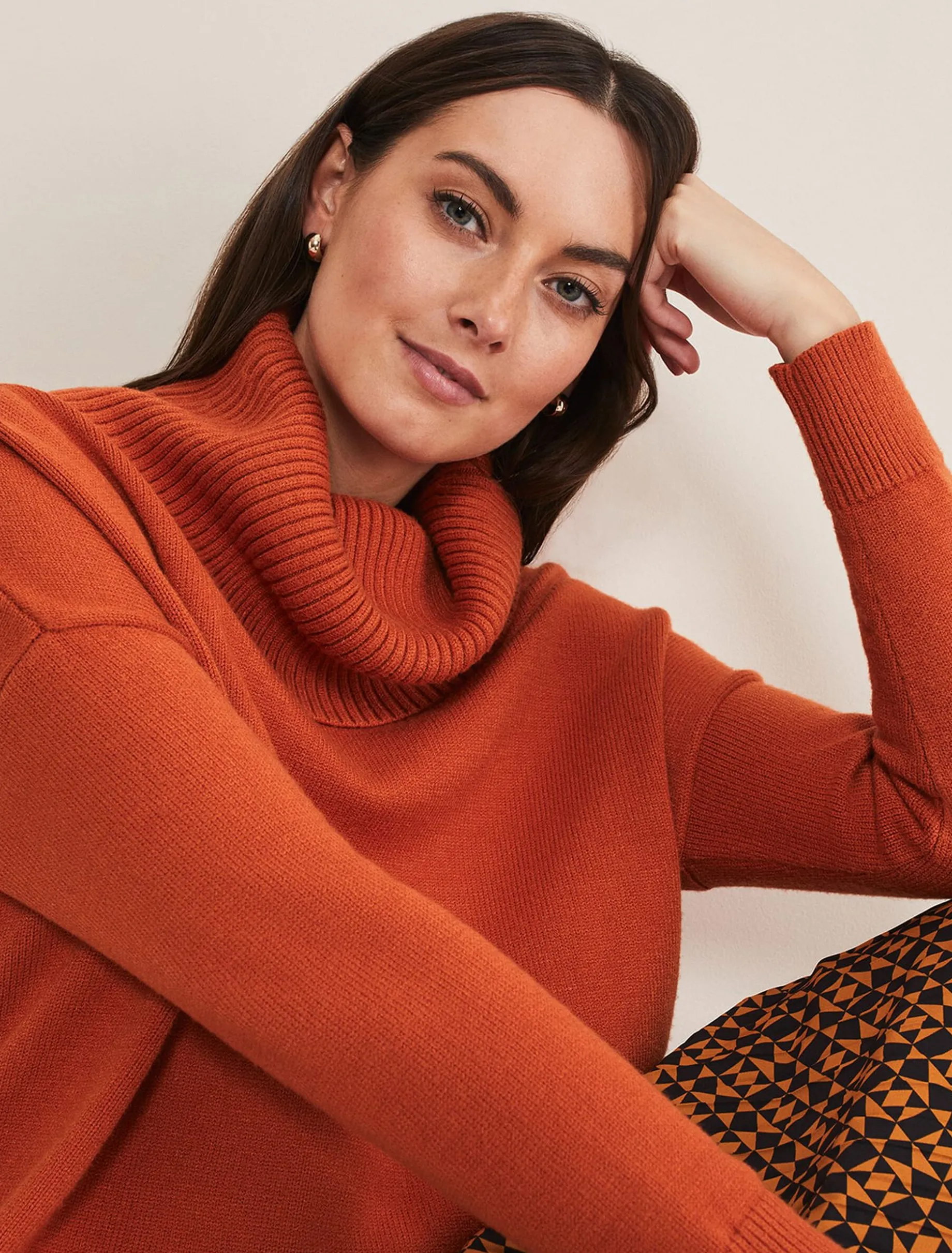 Knitwear^Phase Eight Eva Chunky Knit Orange