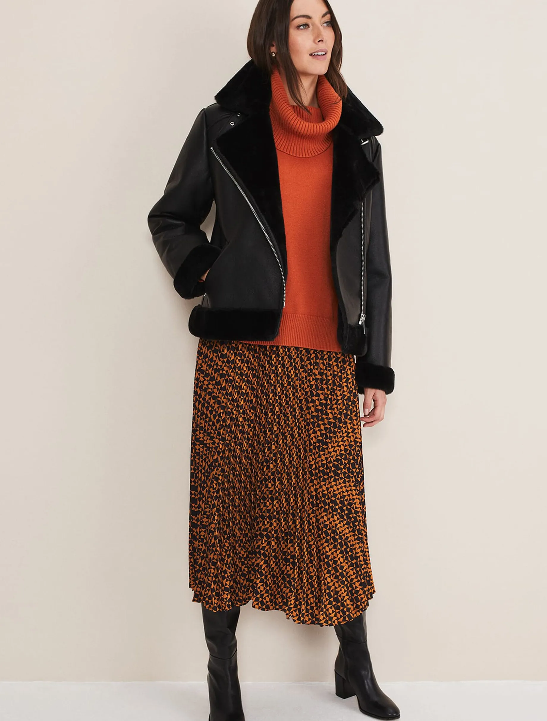 Knitwear^Phase Eight Eva Chunky Knit Orange