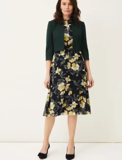 Dresses^Phase Eight Evie Floral Dress Navy/Multi