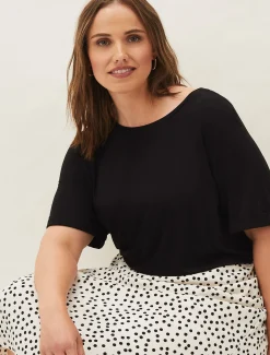 Dresses^Phase Eight Fae Colourblock Spot Dress Black/Ivory