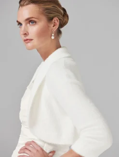 Jackets^Phase Eight Fay Fluffy Bolero Ivory