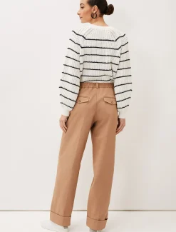 Trousers & Shorts^Phase Eight Faya Wide Leg Tailored Trouser Caramel