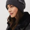 Fascinators & Hats^Phase Eight Fiona Leopard Fluffy Hat Charcoal