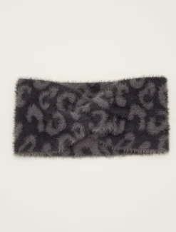 Fascinators & Hats^Phase Eight Fiona Leopard Fluffy Headband Charcoal