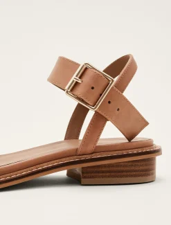 Sandals & Wedges^Phase Eight Flat Buckle Sandal Tan