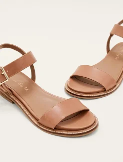 Sandals & Wedges^Phase Eight Flat Buckle Sandal Tan