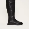 Boots^Phase Eight Flat Knee High Boot Black