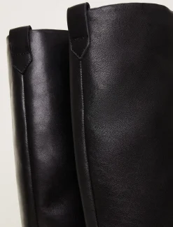 Boots^Phase Eight Flat Knee High Boot Black