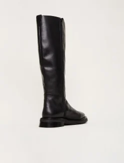 Boots^Phase Eight Flat Knee High Boot Black