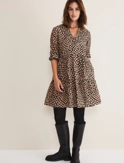 Boots^Phase Eight Flat Knee High Boot Black