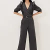 Dresses^Phase Eight Flora Denim Frill Jumpsuit Grey