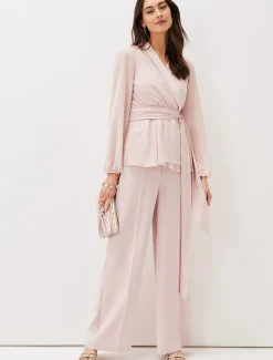 Trousers & Shorts^Phase Eight Florentine Wide Leg Co-Ord Trouser Antique Rose