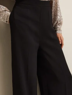 Trousers & Shorts^Phase Eight Florentine Wide Leg Trousers Black