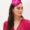 Fascinators & Hats^Phase Eight Flower Detail Pillbox Fascinator Magenta