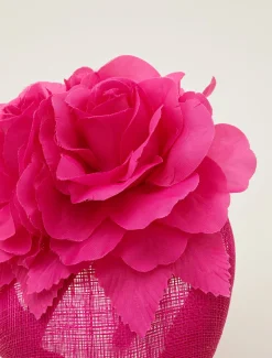 Fascinators & Hats^Phase Eight Flower Detail Pillbox Fascinator Magenta