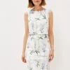 Dresses^Phase Eight Francine Double Layer Scuba Dress Ivory/Multi
