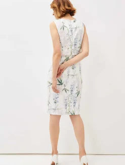 Dresses^Phase Eight Francine Double Layer Scuba Dress Ivory/Multi