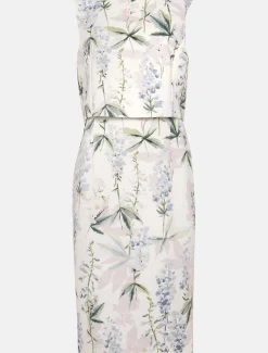 Dresses^Phase Eight Francine Double Layer Scuba Dress Ivory/Multi