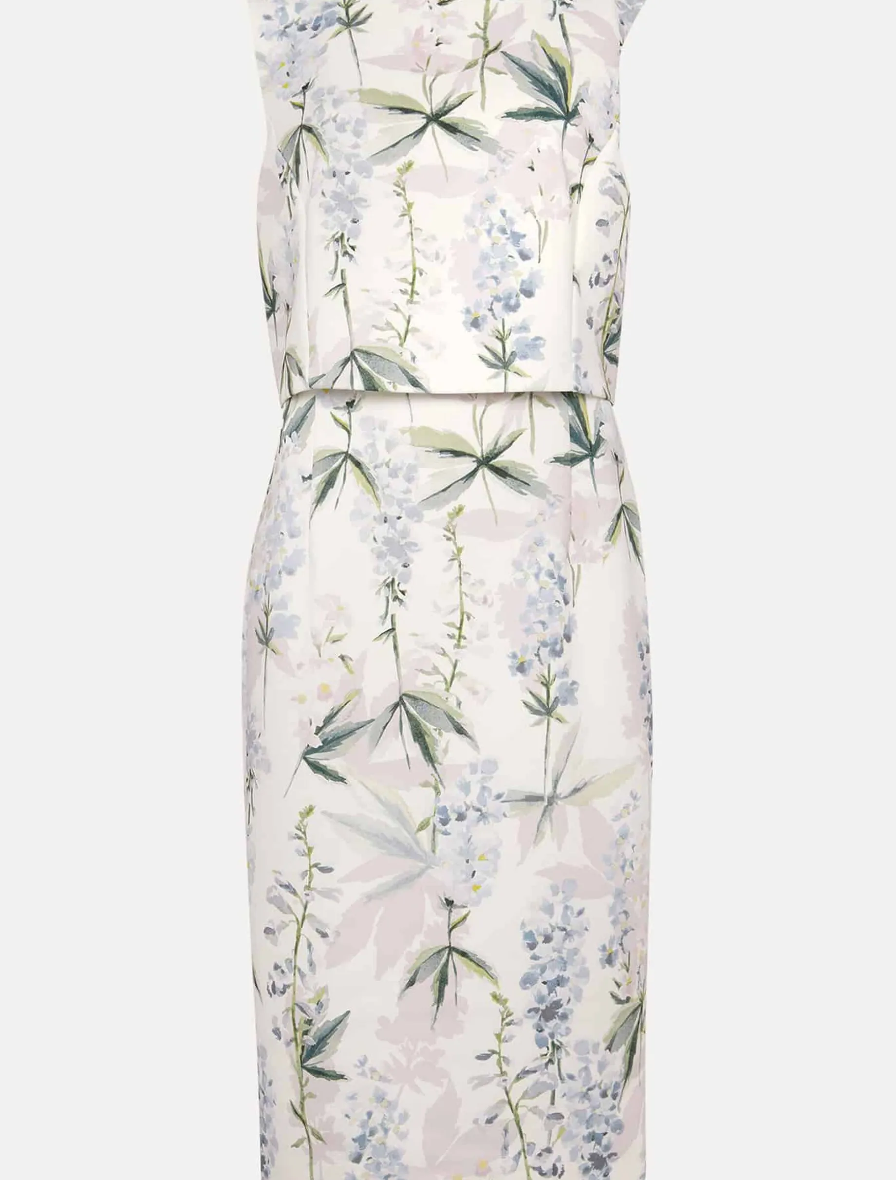 Dresses^Phase Eight Francine Double Layer Scuba Dress Ivory/Multi